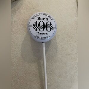 See's Candies 100th Anniversary Limited Ed. Lollipop Tin Empty Case 1st Shop new